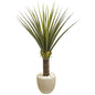 Agave Artificial Plant in Sandstone Planter
