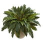 Marginatum Artificial Plant in Sand Colored Planter