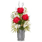 43" Cymbidium Orchid, Succulent and Mixed Flower Artificial Plant