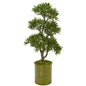 41" Bonsai Styled Podocarpus Artificial Tree in Metal Planter