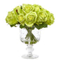 Rose Artificial Arrangement in Royal Glass Urn