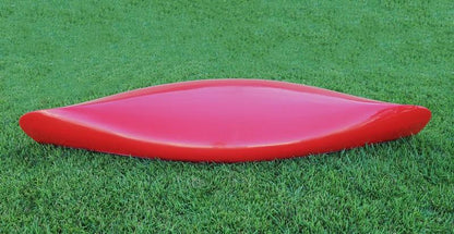 Red Wooden Canoe 10ft With Ribs Curved Bow