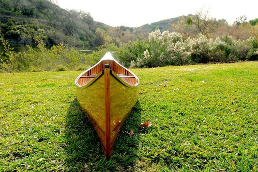 Wooden Canoe with Ribs 16