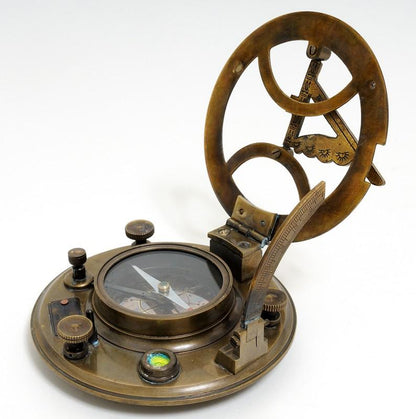 Sundial Compass in wood box (Large)