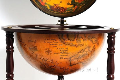 Globe drink cabinet 17 3/4 inches